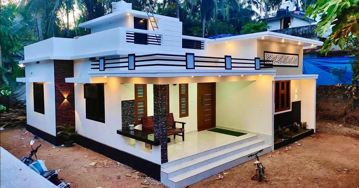 950 SQFT 2 BHK House Plan Malayalam
