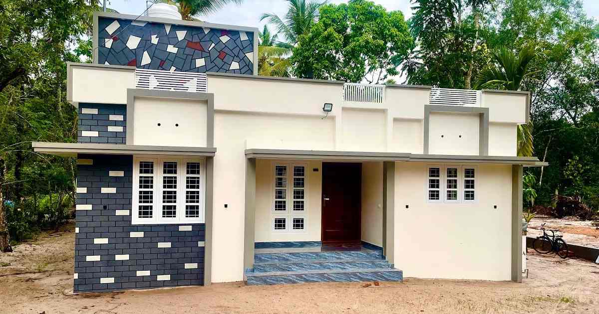 1100 SQFT 3 BHK House Plan Malayalam