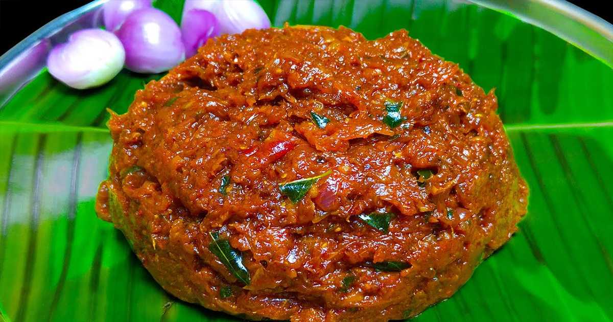 Tasty Ulii Mulaku Chammanthi Recipe